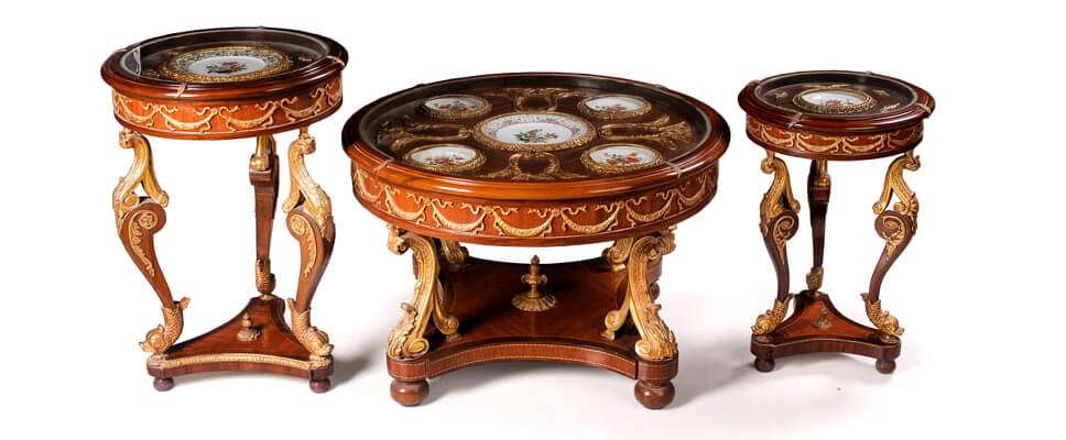 fancy antique tables